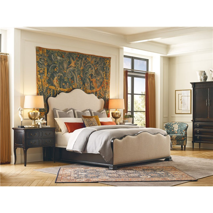 Charleston - King Upholstered Bed - Black