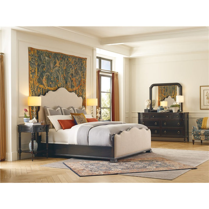 Charleston - King Upholstered Bed - Black
