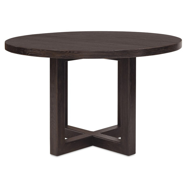 Driftwood - 48" Round Dining Table - Burnt Timber