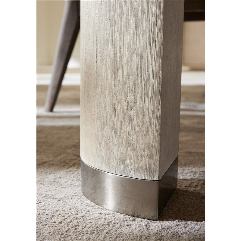 Modern Mood - Leg Dining Table With 1-24" Leaf - Beige