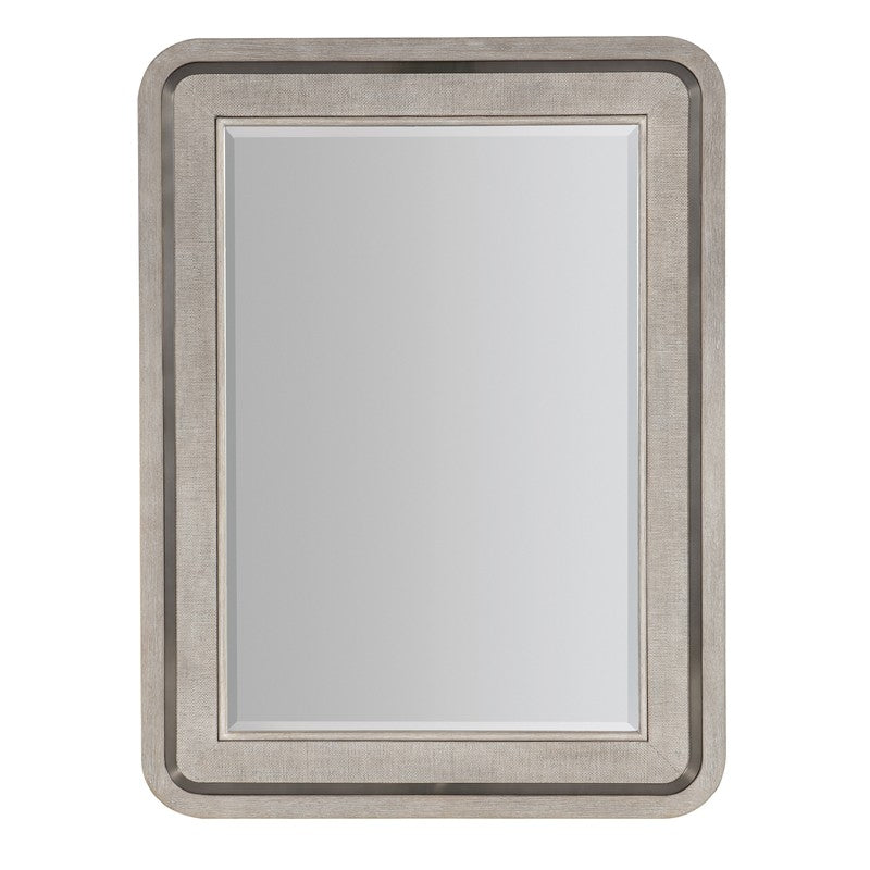 Modern Mood - Raffia Landscape Mirror - Beige