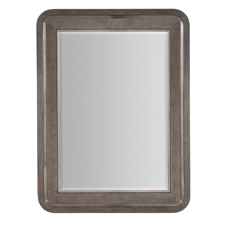 Modern Mood - Raffia Landscape Mirror - Dark Brown