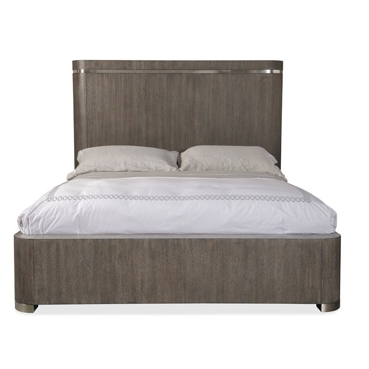 Modern Mood - Queen Panel Bed - Dark Brown