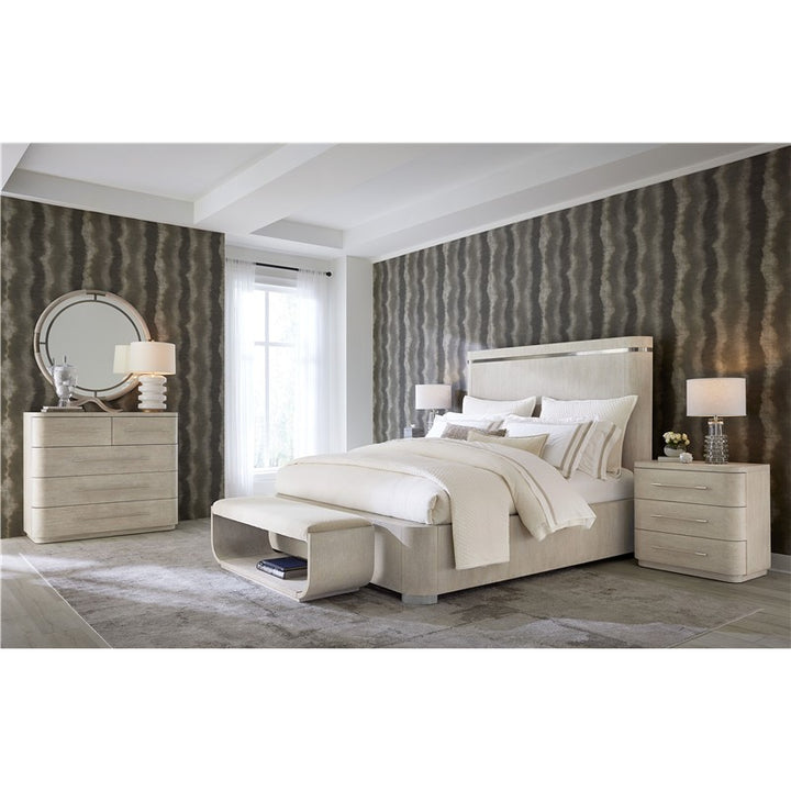 Modern Mood - King Panel Bed - Beige