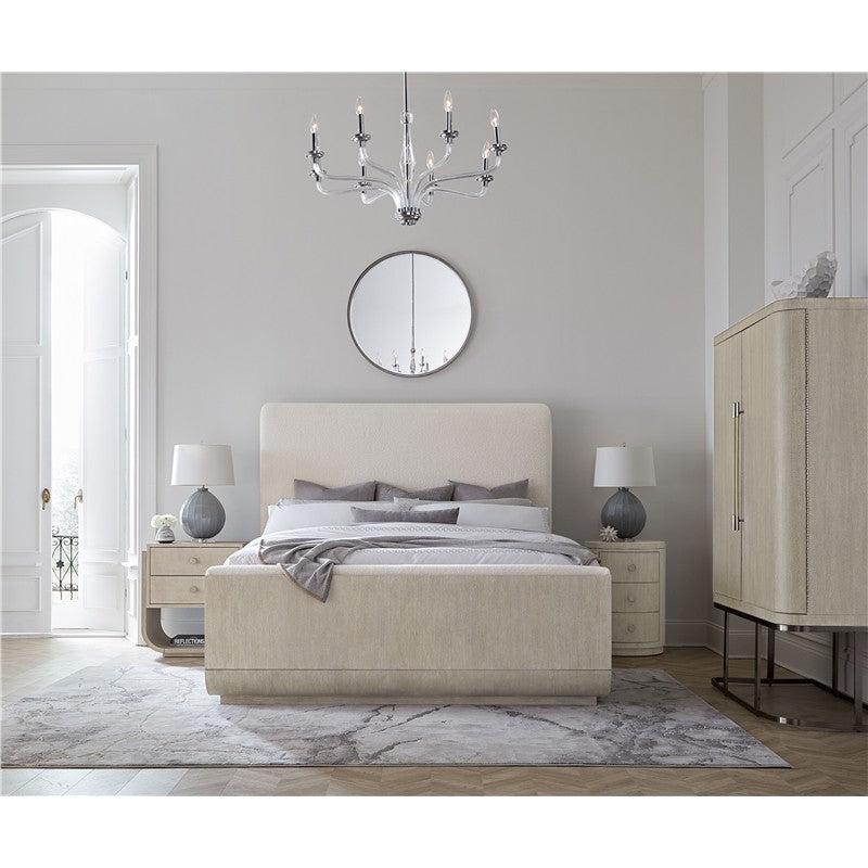 Modern Mood - Queen Upholstered Panel Bed - Diamond
