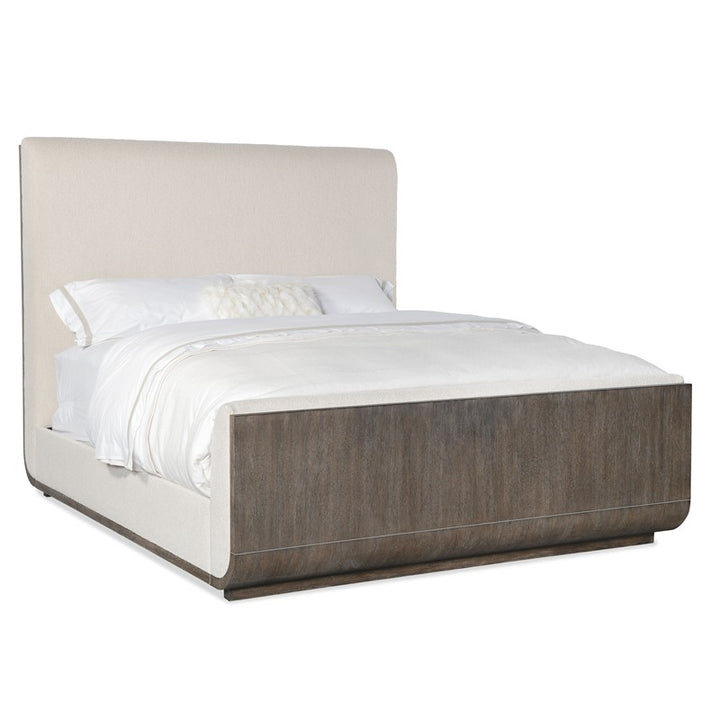 Modern Mood - Queen Upholstered Panel Bed - Mink