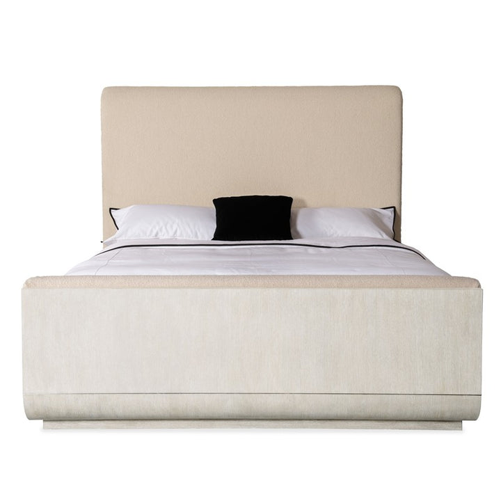 Modern Mood - California King Upholstered Panel Bed - Beige