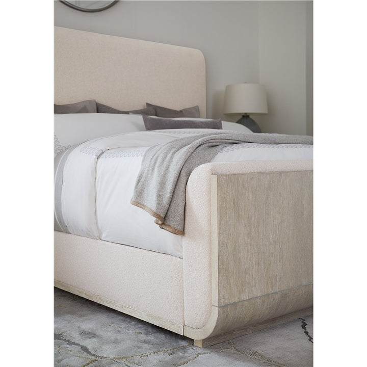 Modern Mood - King Upholstered Panel Bed - Beige