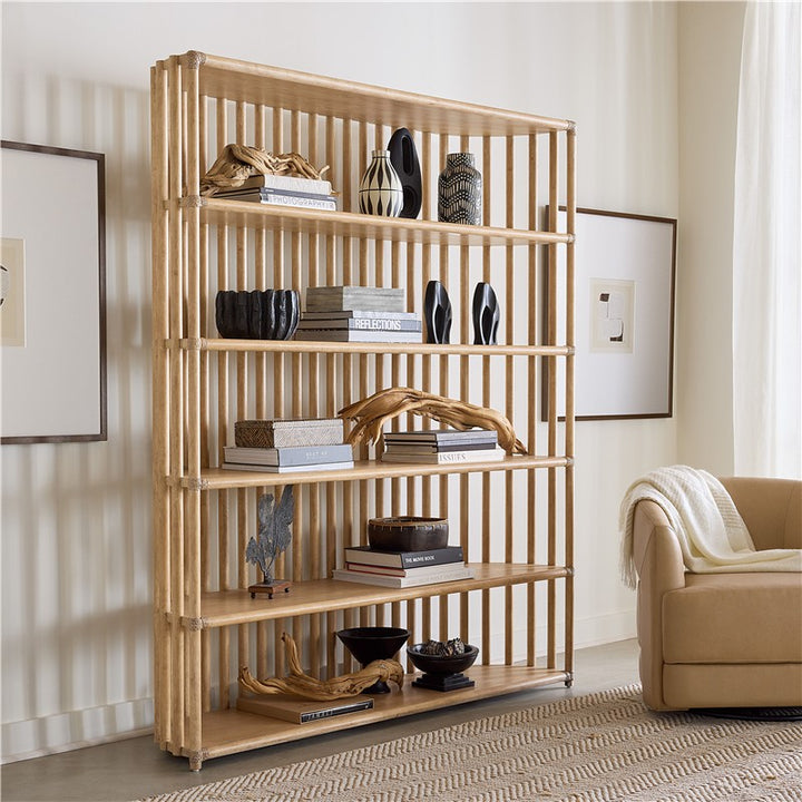 Retreat - Slatted Bookcase - Beige