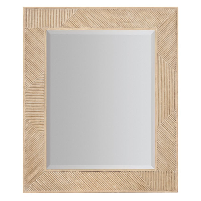 Retreat - Landscape Beveled Mirror - Beige