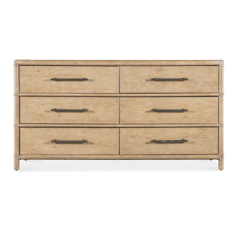 Retreat - Pole Rattan Dresser - Light Brown