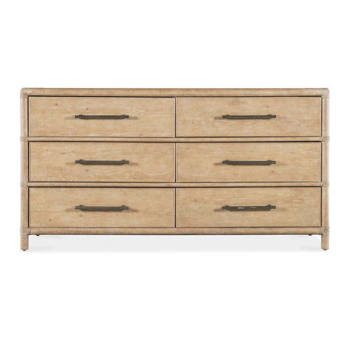 Retreat - Pole Rattan Dresser - Light Brown