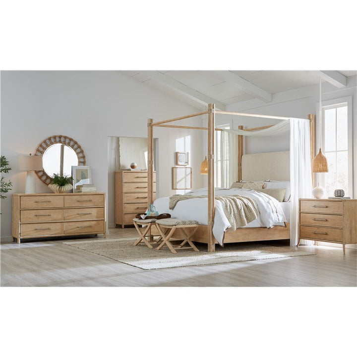 Retreat - Pole Rattan Dresser - Light Brown