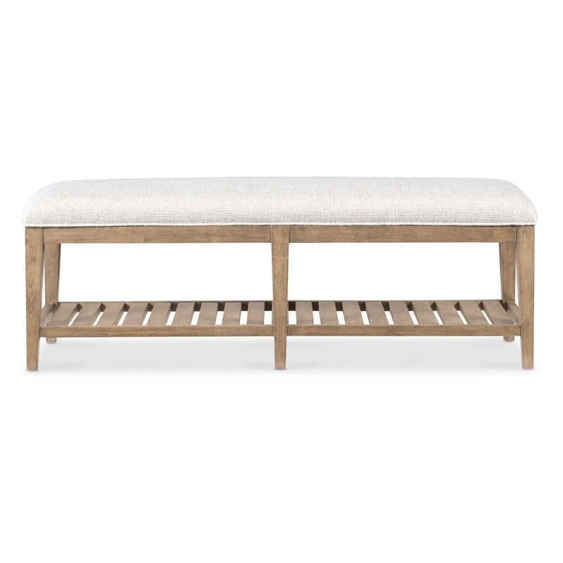 Vineyard Row - Bed Bench - Beige