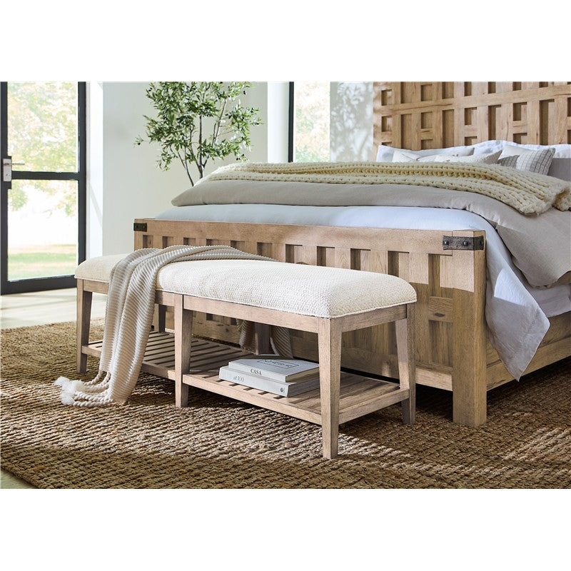 Vineyard Row - Bed Bench - Beige