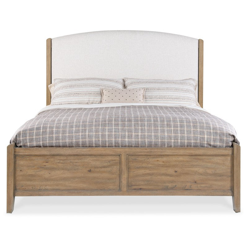 Vineyard Row - California King Upholstered Bed - Beige