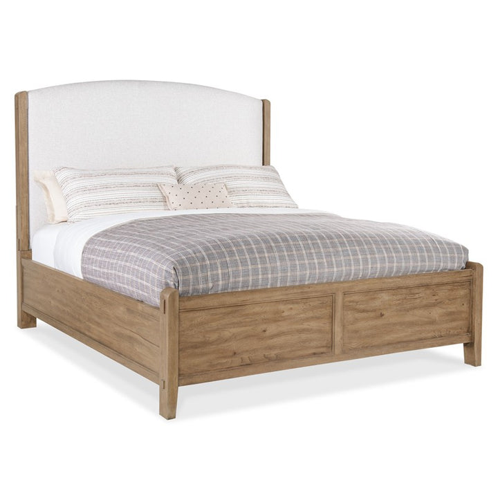 Vineyard Row - California King Upholstered Bed - Beige