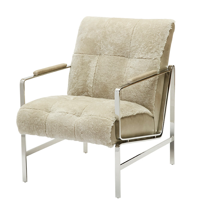 Jada Tufted Chrome Chair