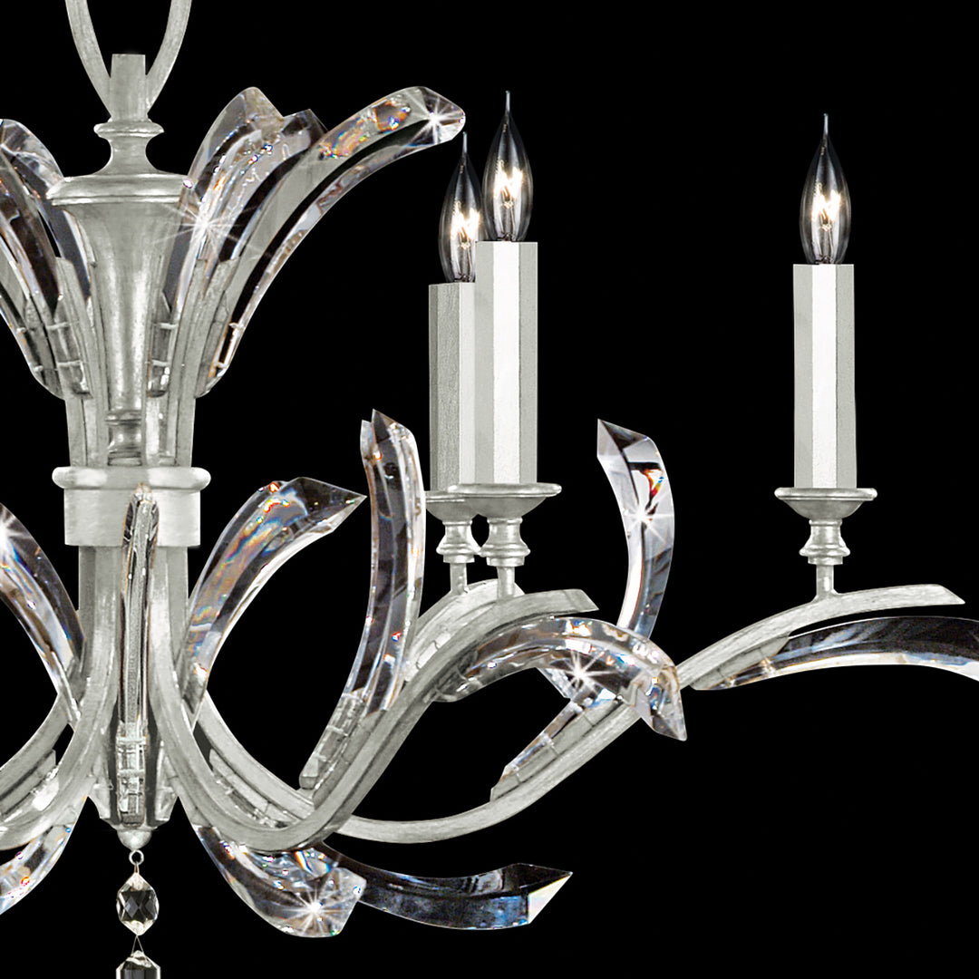 Beveled Arcs 42" Round Chandelier
