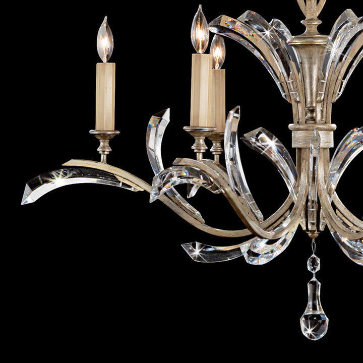 Beveled Arcs 42" Round Chandelier
