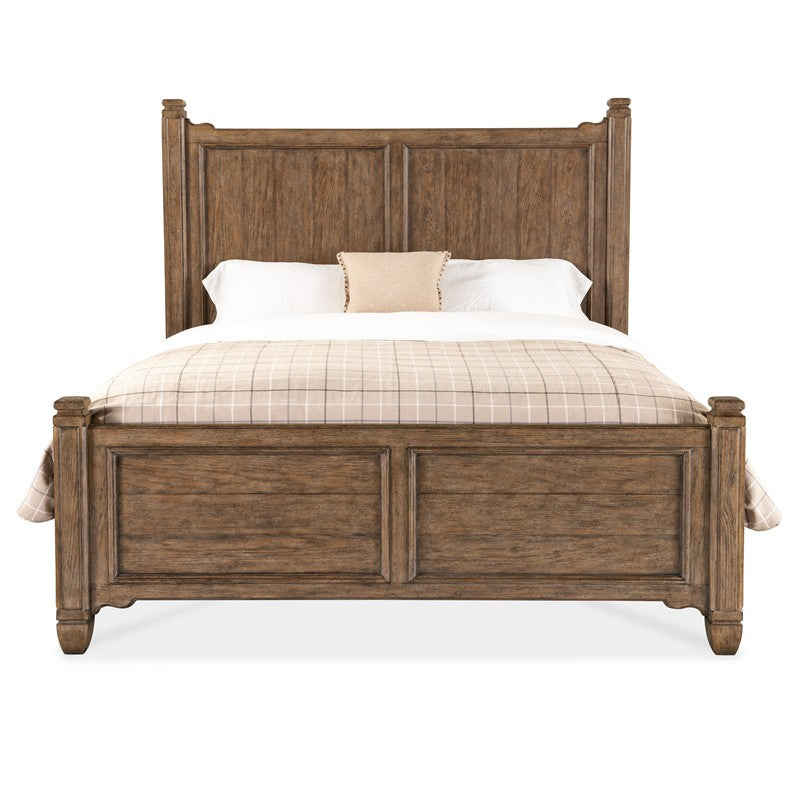 Americana - California King Panel Bed - Light Brown