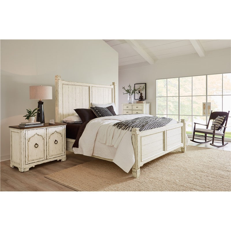 Americana - King Panel Bed - White