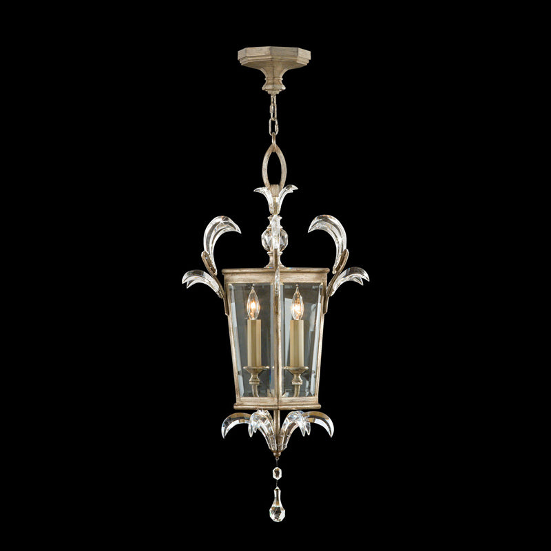 Beveled Arcs 22" Square Pendant