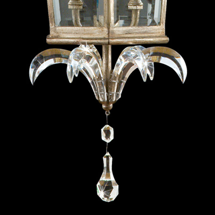 Beveled Arcs 22" Square Pendant