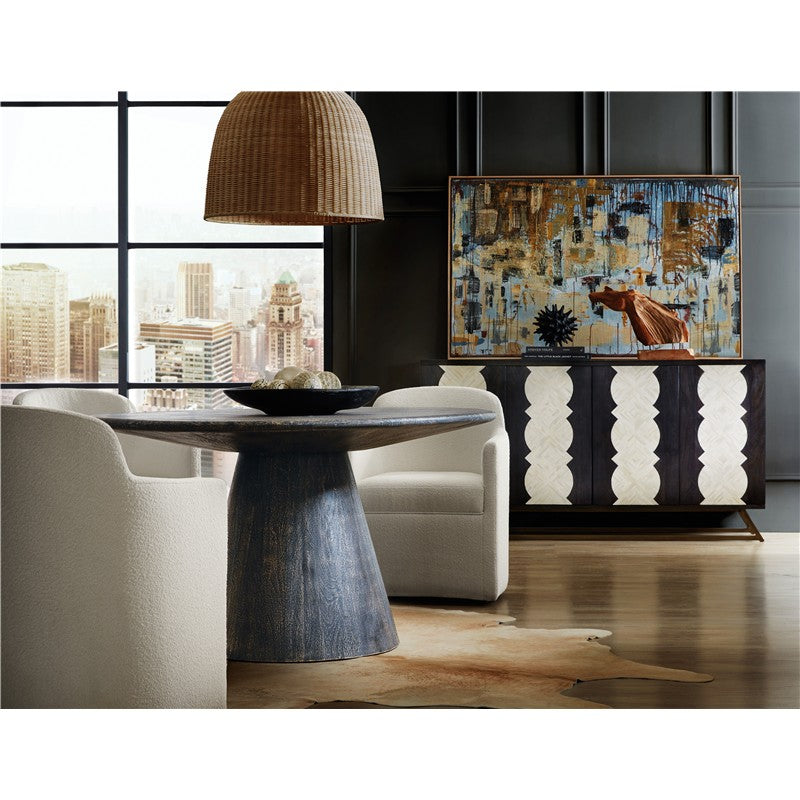 Commerce And Market - Madison Round Dining Table - Black