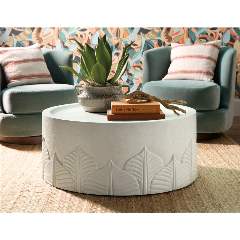 Commerce And Market - Amelia Round Cocktail Table - White