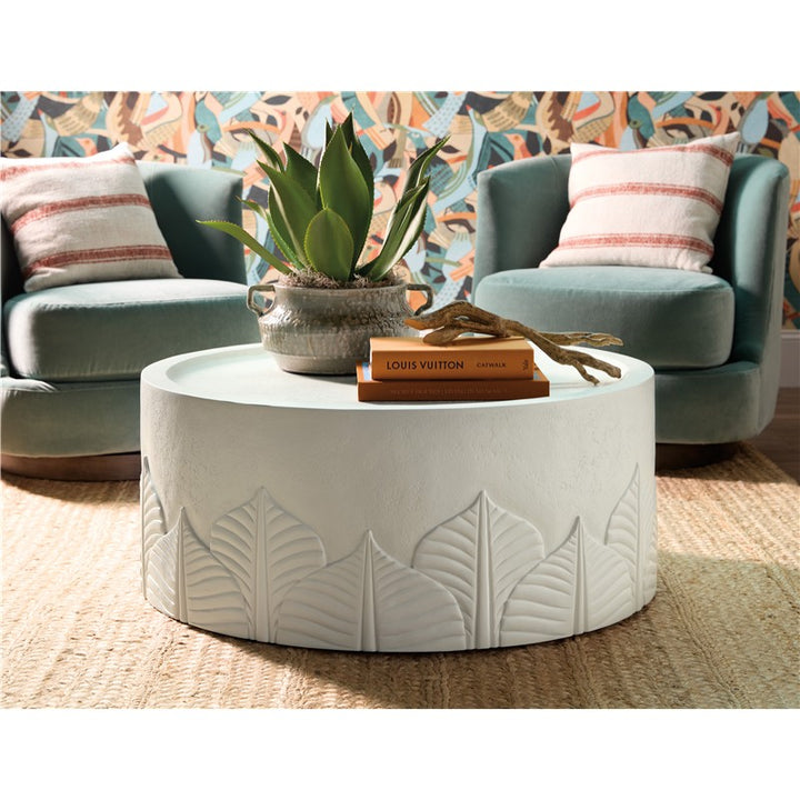 Commerce And Market - Amelia Round Cocktail Table - White