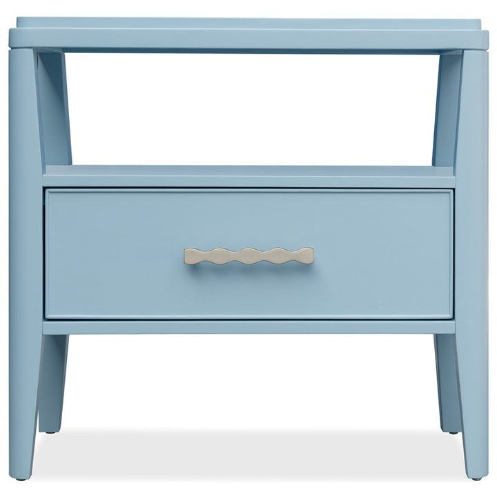 Commerce And Market - Sola One-Drawer Nightstand - Blue