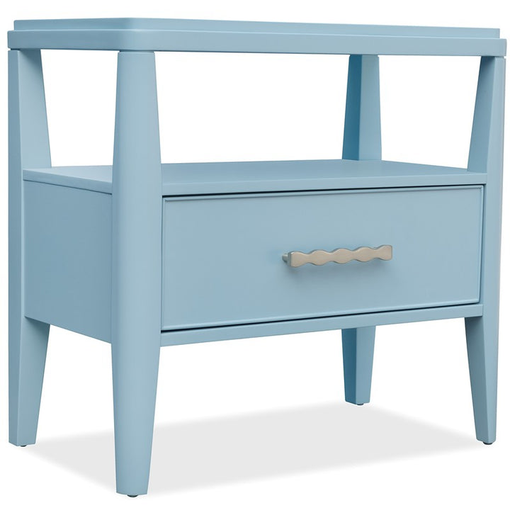 Commerce And Market - Sola One-Drawer Nightstand - Blue