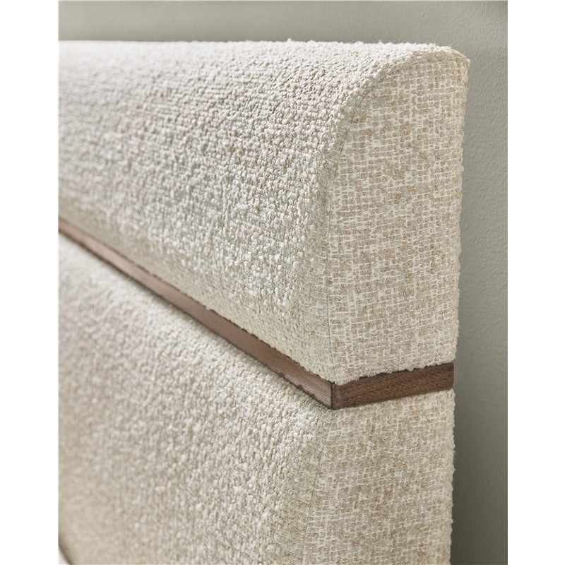 Eleana - Upholstered Queen Panel Bed - Beige