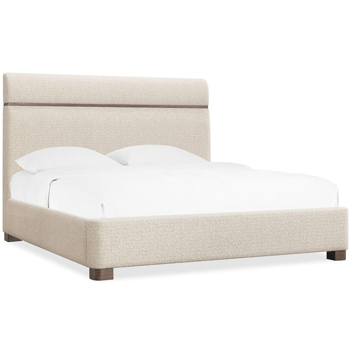 Eleana - Upholstered California King Panel Bed - Beige