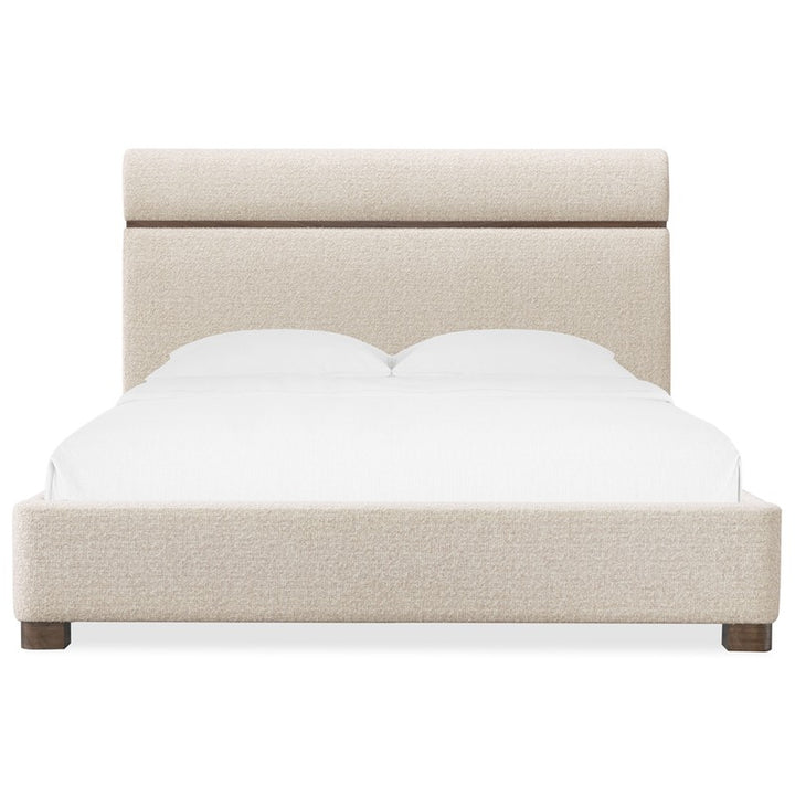 Eleana - Upholstered King Panel Bed - Beige