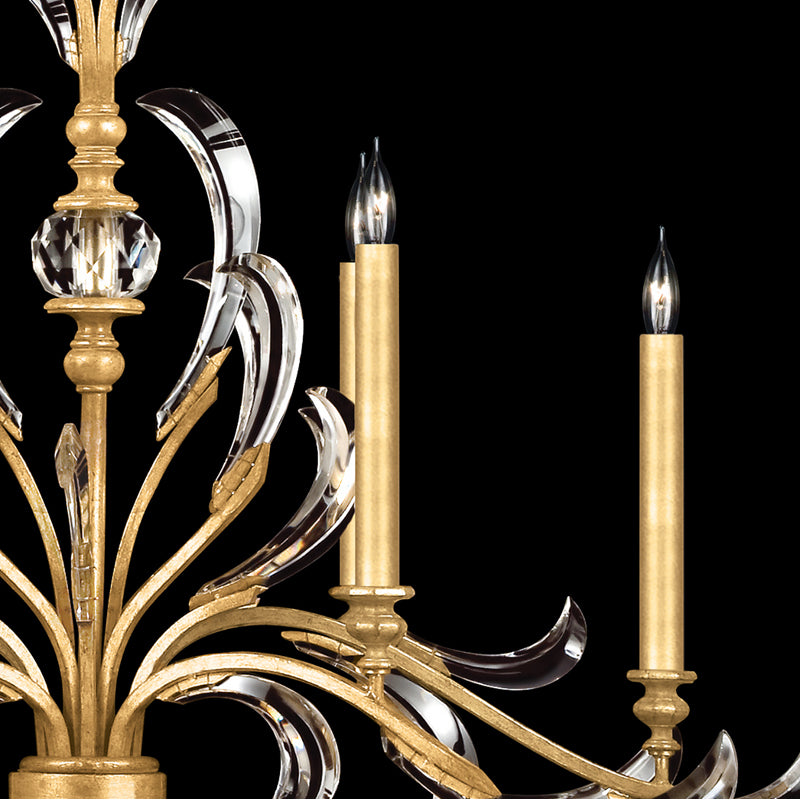 Beveled Arcs 44" Oblong Chandelier