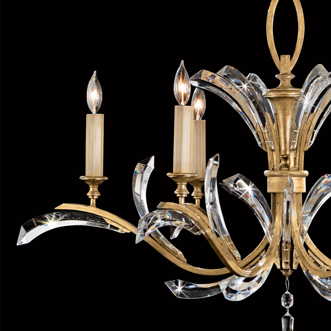 Beveled Arcs 42" Round Chandelier