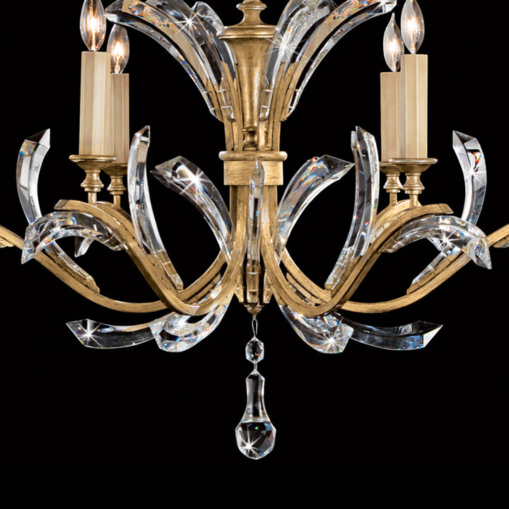 Beveled Arcs 42" Round Chandelier