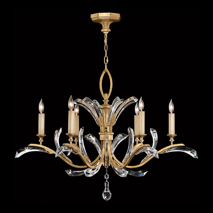 Beveled Arcs 42" Round Chandelier