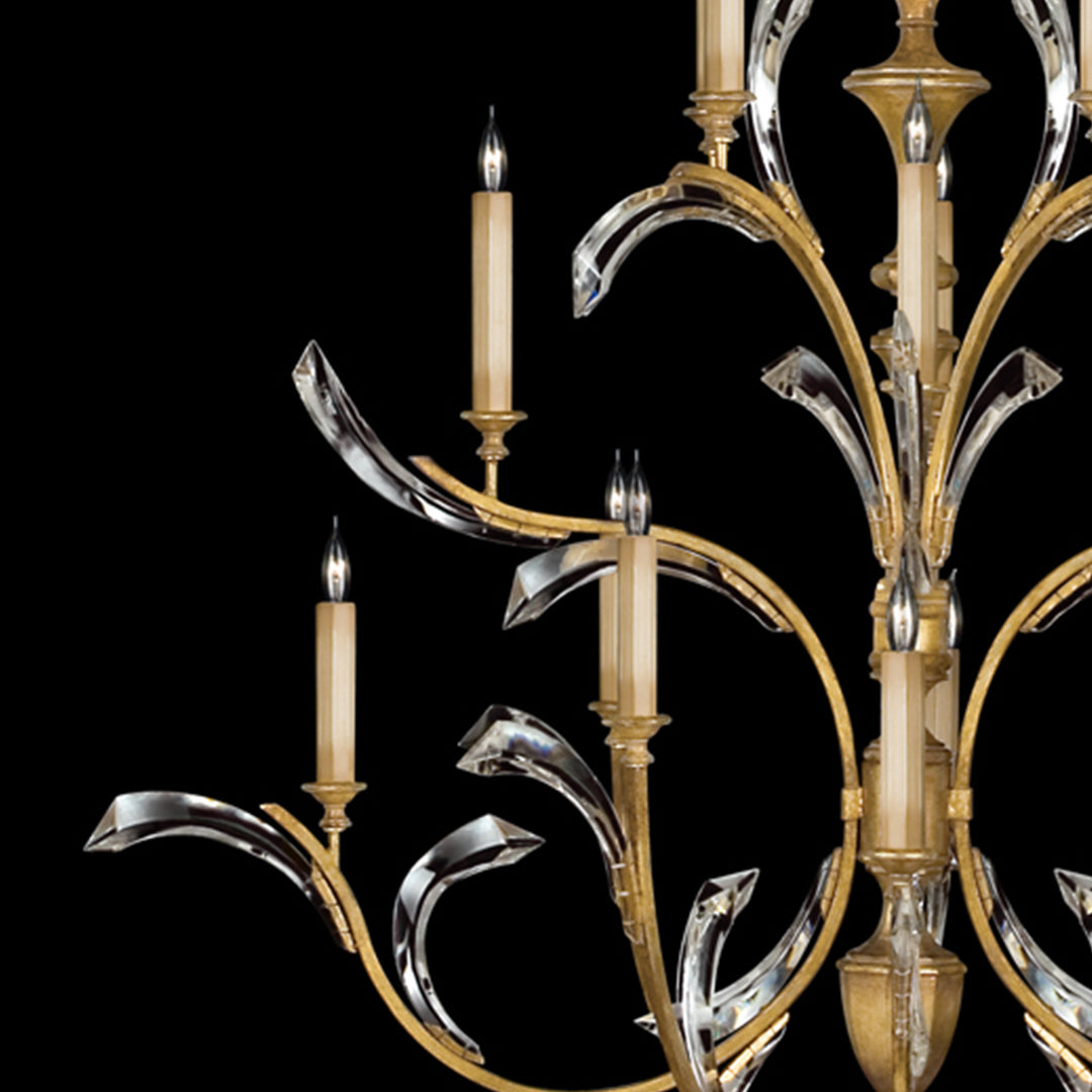 Beveled Arcs 56" Round Chandelier