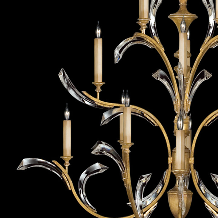 Beveled Arcs 56" Round Chandelier