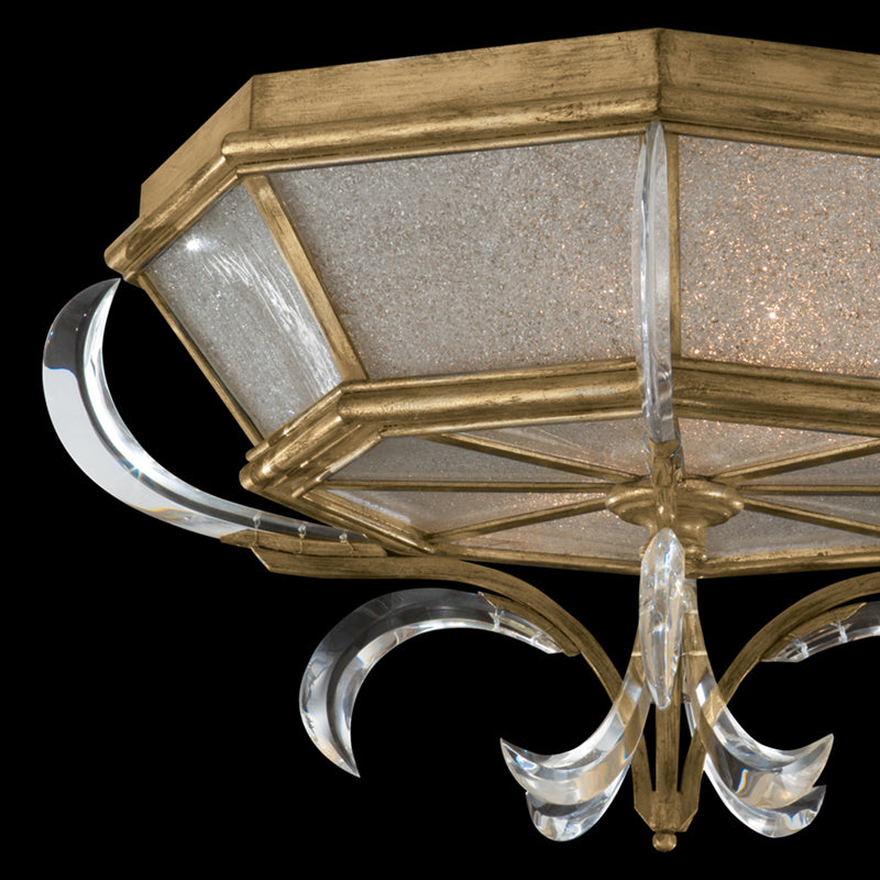 Beveled Arcs 26" Round Flush Mount