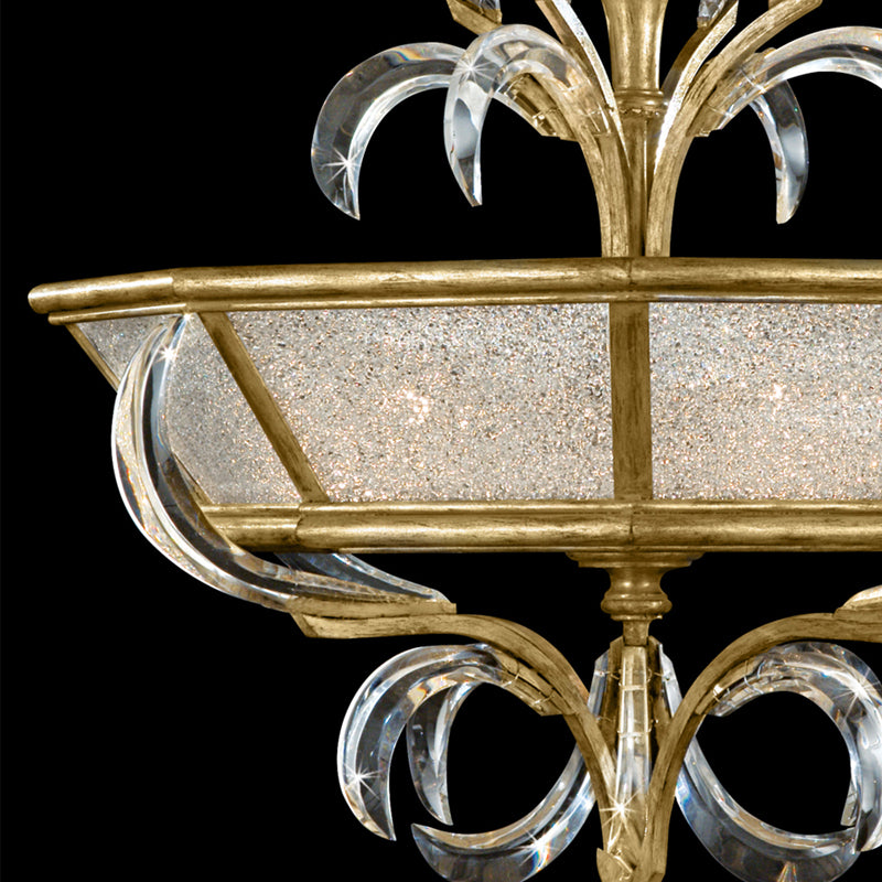 Beveled Arcs 26" Round Semi-Flush Mount