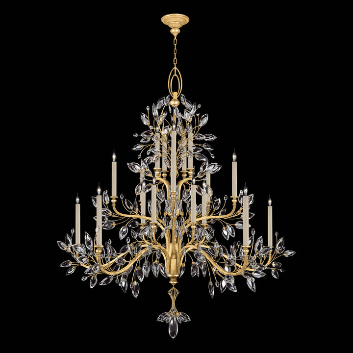 Crystal Laurel 75" Round Chandelier