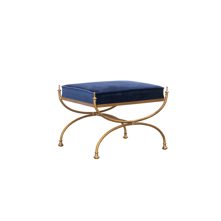 Royal Blue Courtly Bench