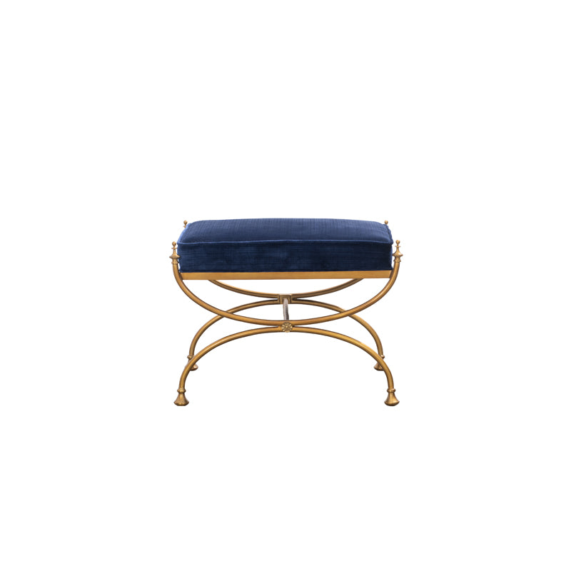 Royal Blue Courtly Bench