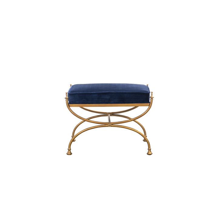 Royal Blue Courtly Bench