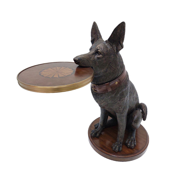 German Shepherd Accent Table