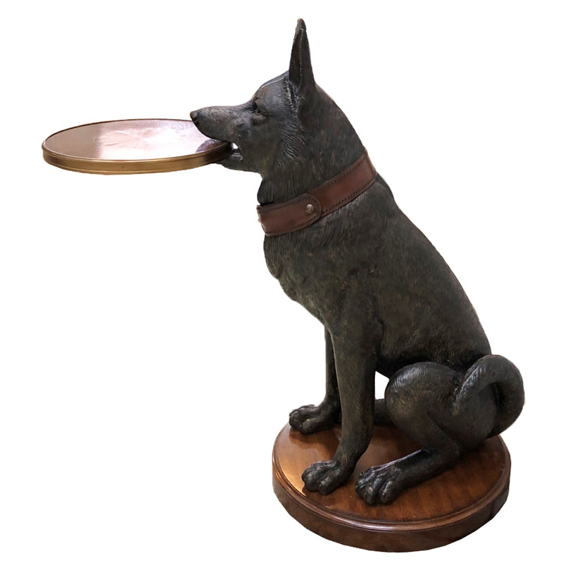 German Shepherd Accent Table